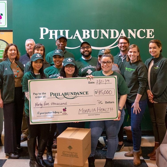 Moravia Health philabundance donation